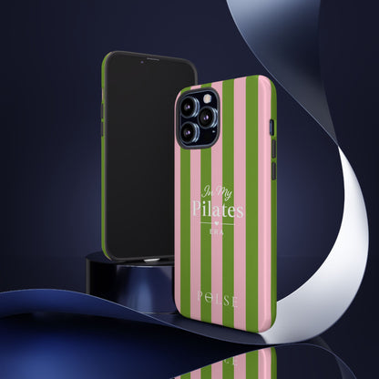 iPhone Case - 'In My Pilates Era' Pink & Olive