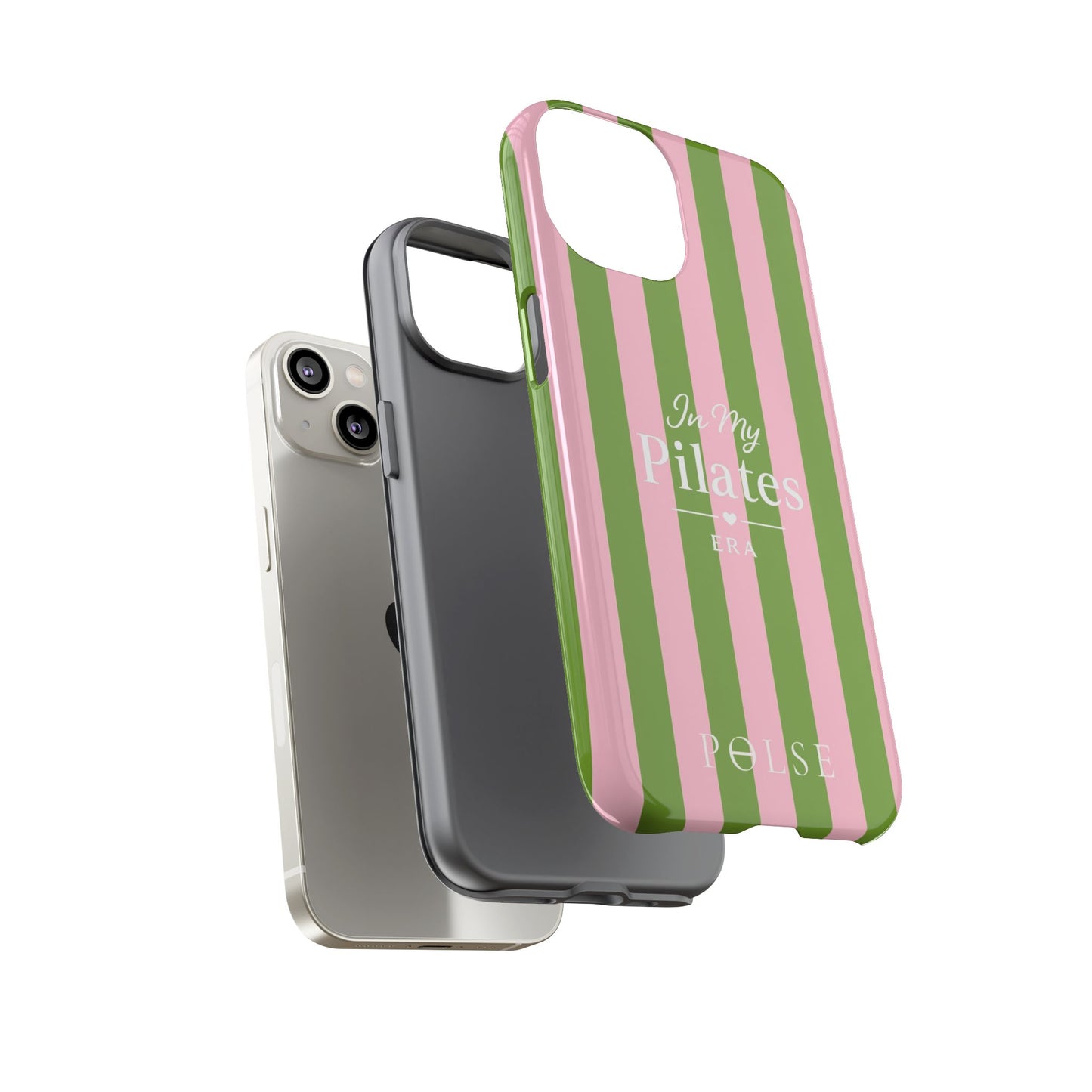 iPhone Case - 'In My Pilates Era' Pink & Olive