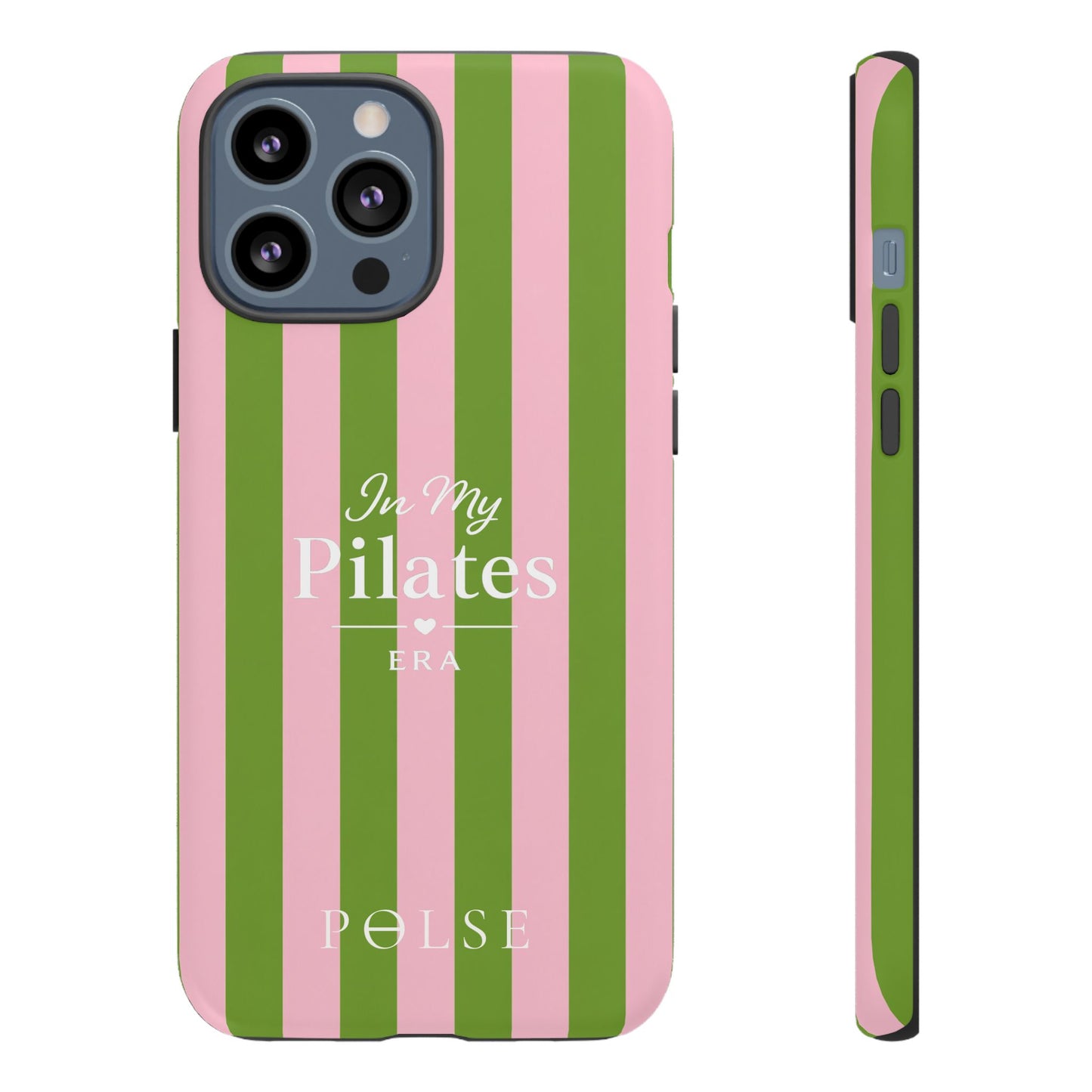 iPhone Case - 'In My Pilates Era' Pink & Olive