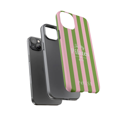 iPhone Case - 'In My Pilates Era' Pink & Olive