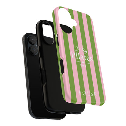 iPhone Case - 'In My Pilates Era' Pink & Olive