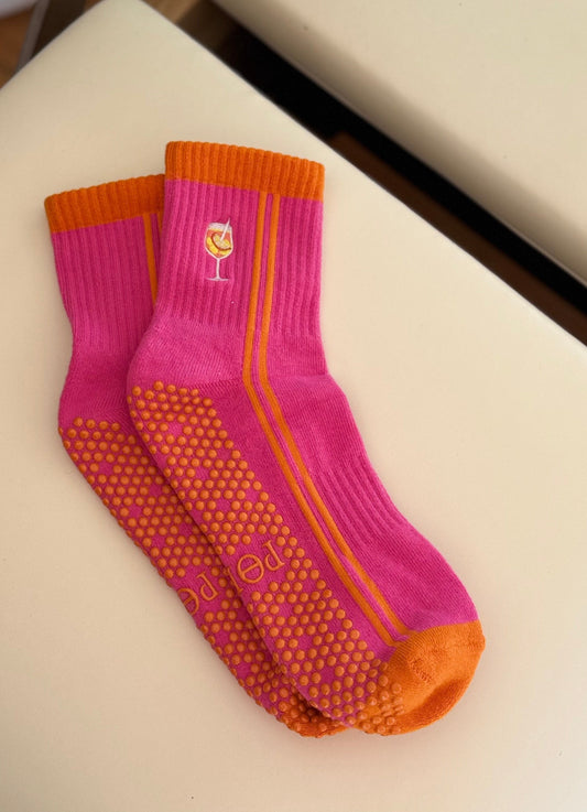 grip socks pilates Aperol spritz