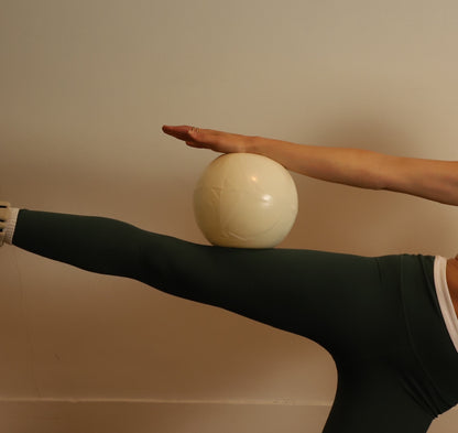 pilates ball soft white chocolate perfect travel size mat pilates