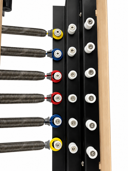 springs on a reformer fitness resistance reformer for studios and homes